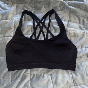 Size 6 Lululemon Black Sports Bra
